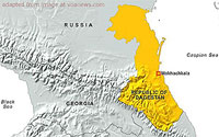 Map of Dagestan, Georgia and Environs