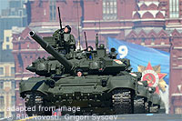 File Photo of Russian Tanks in Military Parade