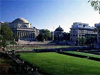 Columbia University Campus with Main Building