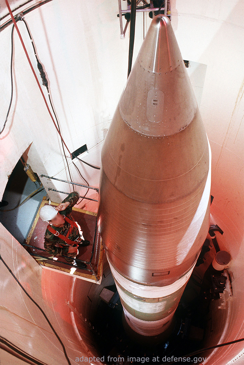 File Photo of U.S. ICBM in Silo, adapted from image at defense.gov
