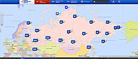 File Image of Map of Russia for Polling Place Webcams