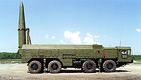 Iskander Tactical Nuclear Weapon with Mobile Launcher File Photo