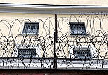 Russian Jail File Photo Showing Outer Wall, Windows, Barbed Wire
