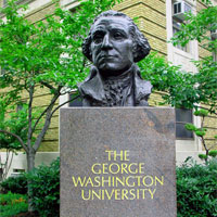 File Photo of George Washington Bust at George Washington University