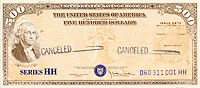 U.S. Treasury HH Series Savings Bond file photo