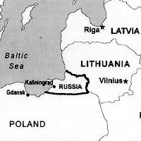Kaliningrad Map, adapted and cropped from army.mil image with credit to Jim Kistler, USAWC