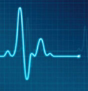 Stylized EEG Image Showing Heartbeat Pulse