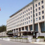 State Department Building and U.S. Flag