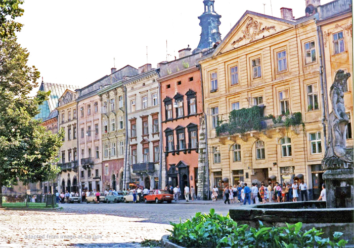 File Photo of Street in Lviv