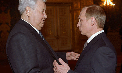 Boris Yeltsin and Vladimir Putin