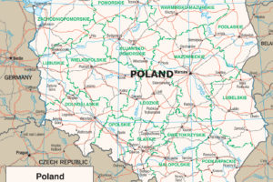 Map of Poland and Environs