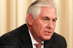 Rex Tillerson file photo, adapted from image at state.gov