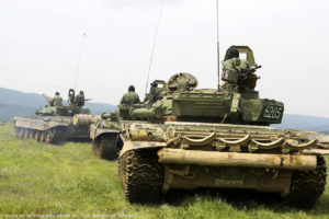 File Photo of T-72 Tanks in Bulgaria, adapted from image at defense.gov, with photo credit to Cpl. Immanuel Johnson