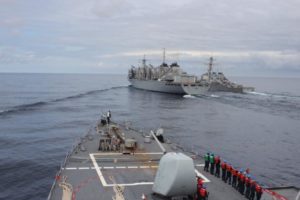 File Photo of U.S. Naval Ships in Joint Exercises with UK in Barents Sea, adapted from defense.gov image with photo credit to U.S. Navy Petty Officer 3rd Class Anthony Nichols