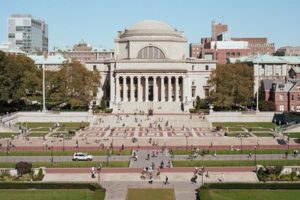 Columbia University Library and Main Campus file photo, adapted from image at bnl.gov