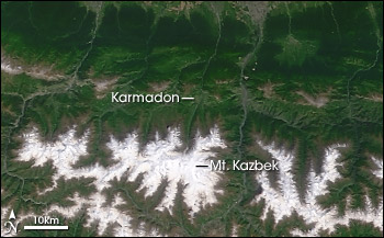 Karmadon Valley file photo, adapted from image at nasa.gov