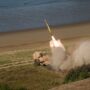 File Photo of HIMARS Missile Being Launched, adapted from image at army.mil