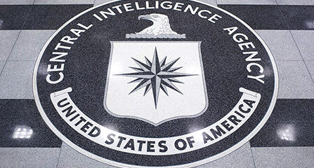 File Photo of CIA Seal on Floor
