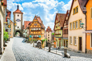 File Photo of Scenic Historic Town Area in Germany, adapted from image at state.gov