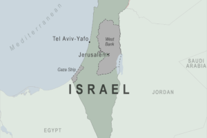 Israel Map, adapted from cdc.gov image