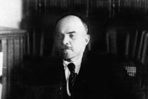 File Photo of Vladimir Lenin at Desk adapted from nps.gov image